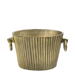Oval Ice Bucket Dark Brass by Florabelle Living, a Barware for sale on Style Sourcebook