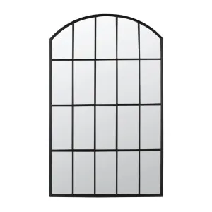 Bordeaux Outdoor Garden Mirror Black by Florabelle Living, a Mirrors for sale on Style Sourcebook