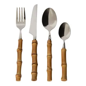 Saigon Bamboo Cutlery 16 pcs by Florabelle Living, a Cutlery for sale on Style Sourcebook