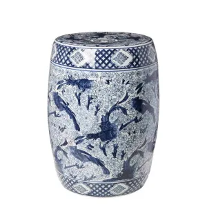 Zhu Garden Stool Dark Blue by Florabelle Living, a Plant Holders for sale on Style Sourcebook