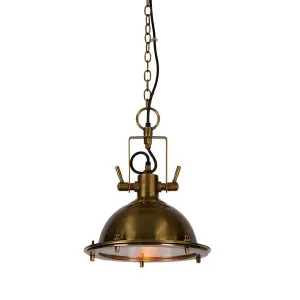 Bedford Ceiling Pendant Antique Brass by Florabelle Living, a Pendant Lighting for sale on Style Sourcebook
