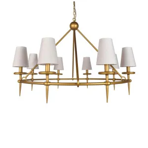 Waterloo Ceiling Pendant Gold by Florabelle Living, a Chandeliers for sale on Style Sourcebook