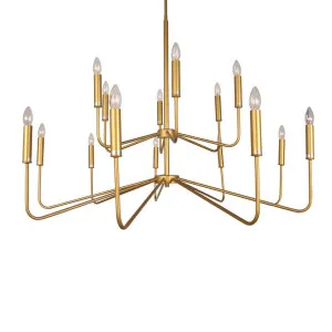 Wentworth Ceiling Pendant Gold by Florabelle Living, a Chandeliers for sale on Style Sourcebook