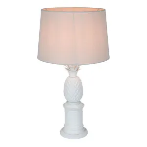 Bermuda Table Lamp Base White- Base Only by Florabelle Living, a Table & Bedside Lamps for sale on Style Sourcebook