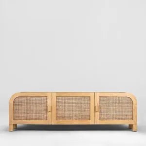 Grace Entertainment Unit Natural by Florabelle Living, a Console Table for sale on Style Sourcebook