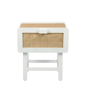 Zoe Bedside Table Chalk by Florabelle Living, a Coffee Table for sale on Style Sourcebook