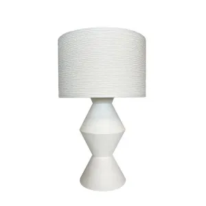 Aldo Chunky Lamp White by Florabelle Living, a Table & Bedside Lamps for sale on Style Sourcebook