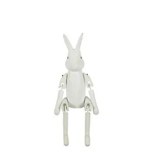 White Rabbit Puppet Large by Florabelle Living, a Statues & Ornaments for sale on Style Sourcebook
