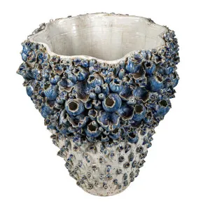 Vase with Flower White and Blue by Florabelle Living, a Vases & Jars for sale on Style Sourcebook