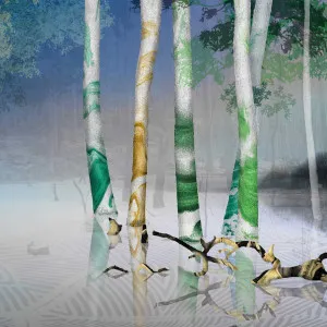 Future Past Aurora Wallpaper by Florabelle Living, a Artwork & Wall Decor for sale on Style Sourcebook
