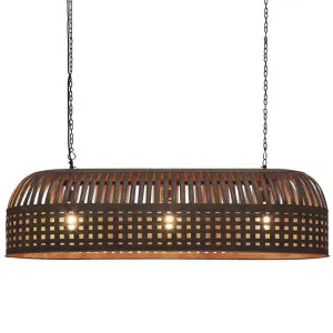 Esch Ceiling Pendant Extra Long Rust by Florabelle Living, a Pendant Lighting for sale on Style Sourcebook