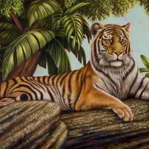 Tiger Wallpaper by Florabelle Living, a Artwork & Wall Decor for sale on Style Sourcebook