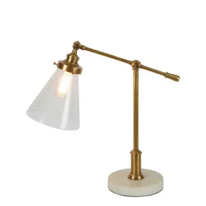 Verona Table lamp with Marble Base Brass- Base Only by Florabelle Living, a Table & Bedside Lamps for sale on Style Sourcebook