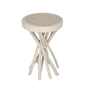Tiki stool White Wash -Outdoor by Florabelle Living, a Coffee Table for sale on Style Sourcebook