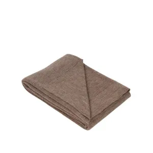 Lancaster Wool Throw Brown 130x230cm by Florabelle Living, a Throws for sale on Style Sourcebook