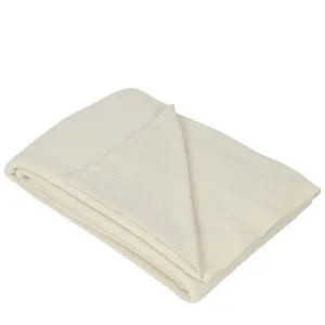Lancaster Wool Throw Cream 130x230cm by Florabelle Living, a Throws for sale on Style Sourcebook