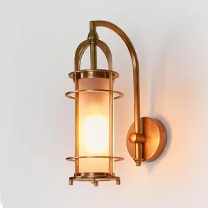 Bel Air Outdoor Wall Light Brass by Florabelle Living, a Wall Lighting for sale on Style Sourcebook