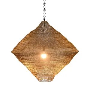 Metropolitan Ceiling Pendant Medium Brass by Florabelle Living, a Pendant Lighting for sale on Style Sourcebook