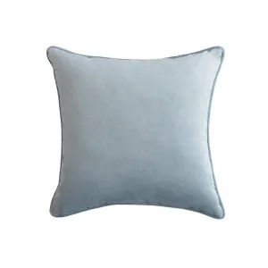 55cm Throw Cushion Light Blue Velvet by Florabelle Living, a Cushions, Decorative Pillows for sale on Style Sourcebook