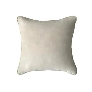 55cm Throw Cushion Cream Velvet by Florabelle Living, a Cushions, Decorative Pillows for sale on Style Sourcebook