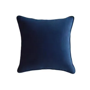 55cm Throw Cushion Navy Velvet by Florabelle Living, a Cushions, Decorative Pillows for sale on Style Sourcebook
