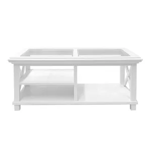Sorrento Hamptons Rectangle 119cm Coffee Table White by Florabelle Living, a Coffee Table for sale on Style Sourcebook