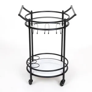 Round Marble Shelves Bar Cart Black by Florabelle Living, a Wall Shelves & Hooks for sale on Style Sourcebook