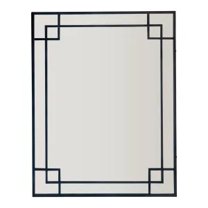 160Cm Black Mirror With Corner Detail by Florabelle Living, a Mirrors for sale on Style Sourcebook
