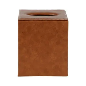 Genieve Square Tissue Box Tan by Florabelle Living, a Statues & Ornaments for sale on Style Sourcebook