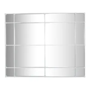 Crawford Rectangular 16 Pane Mirror Iron Frame White 200cm x 160cm by Florabelle Living, a Mirrors for sale on Style Sourcebook