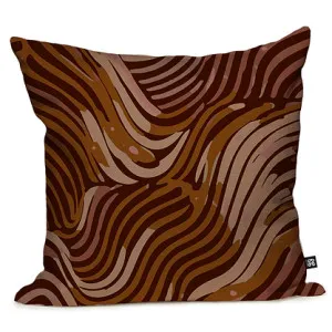 Erosion Cushion - Burnt Fig by Grace Garrett, a Cushions, Decorative Pillows for sale on Style Sourcebook