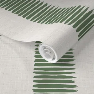 Fence Line Wallpaper - Greenhouse by Grace Garrett, a Wallpaper for sale on Style Sourcebook