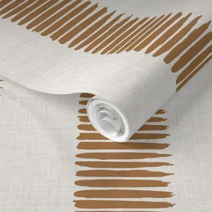 Fence Line Wallpaper - Rusty Nail by Grace Garrett, a Wallpaper for sale on Style Sourcebook