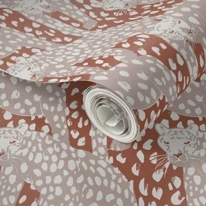 Garden Safari Wallpaper - BURNT FIG by Grace Garrett, a Wallpaper for sale on Style Sourcebook