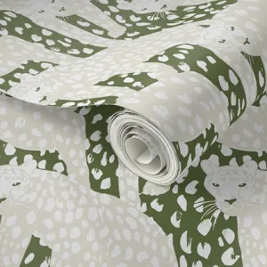 Garden Safari Wallpaper - OLIVE by Grace Garrett, a Wallpaper for sale on Style Sourcebook