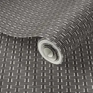 Garden Wicker Wallpaper - Dark Chocolate by Grace Garrett, a Wallpaper for sale on Style Sourcebook
