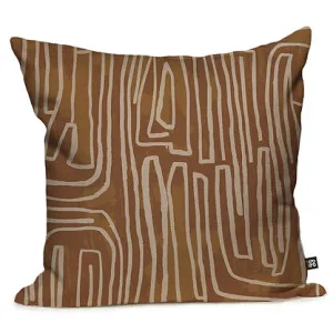 Pathways Cushion - Cinnamon by Grace Garrett, a Cushions, Decorative Pillows for sale on Style Sourcebook
