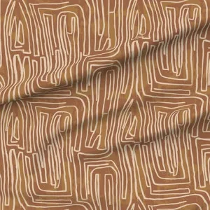 Pathways Fabric - Cinnamon by Grace Garrett, a Fabrics for sale on Style Sourcebook