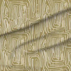Pathways Fabric - Gold by Grace Garrett, a Fabrics for sale on Style Sourcebook