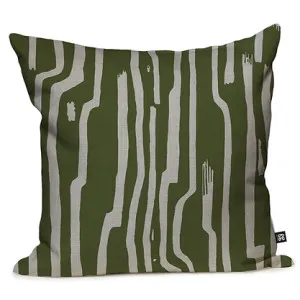 Sandstone Stripe Cushion - Clover by Grace Garrett, a Cushions, Decorative Pillows for sale on Style Sourcebook