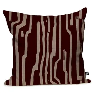 Sandstone Stripe Cushion - Mahogany by Grace Garrett, a Cushions, Decorative Pillows for sale on Style Sourcebook
