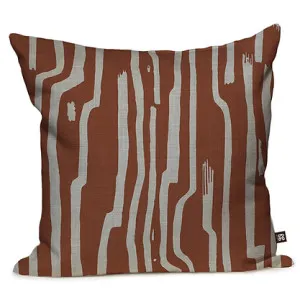 Sandstone Stripe Cushion - Sunset by Grace Garrett, a Cushions, Decorative Pillows for sale on Style Sourcebook