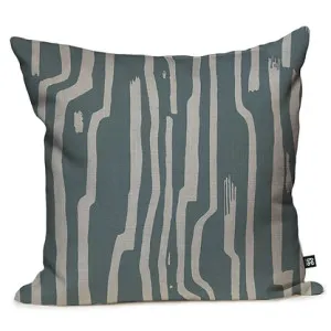 Sandstone Stripe Cushion - Thunder by Grace Garrett, a Cushions, Decorative Pillows for sale on Style Sourcebook