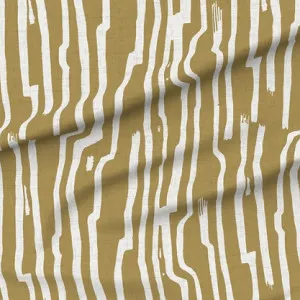 Sandstone Stripe Fabric - Mustard by Grace Garrett, a Fabrics for sale on Style Sourcebook