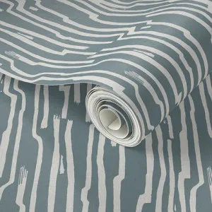 Sandstone Stripe Wallpaper - Thunder by Grace Garrett, a Wallpaper for sale on Style Sourcebook