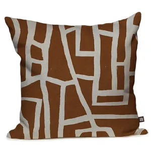 Wandering Vines Cushion - Cinnamon by Grace Garrett, a Cushions, Decorative Pillows for sale on Style Sourcebook