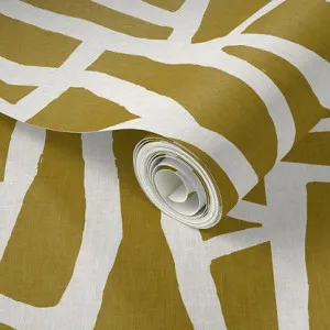 Wandering Vines Wallpaper - Lemon Ginger by Grace Garrett, a Wallpaper for sale on Style Sourcebook