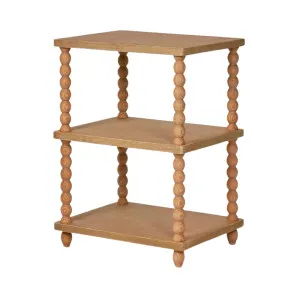 Bobbin Oak Side Table by OneWorld Collection, a Side Table for sale on Style Sourcebook