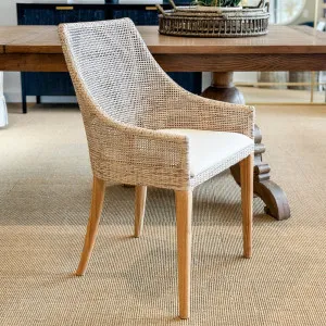 Charlotte Rattan Dining Chair by OneWorld Collection, a Dining Chairs for sale on Style Sourcebook