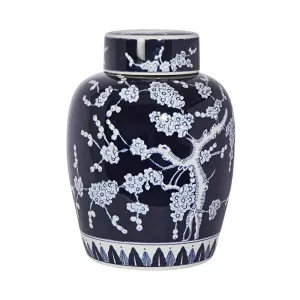 Cherry Blossom Lidded Jar by OneWorld Collection, a Statues & Ornaments for sale on Style Sourcebook